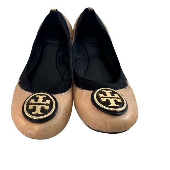 Tory Burch Caroline leather Ballet Slipper 9.5 Preowned - Picture 4 of 13
